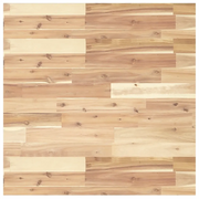Piano Tavolo | Superficie Tavolo | Piano Scrivania Quadrato 70x70x2 cm in Legno Massello di Acacia
