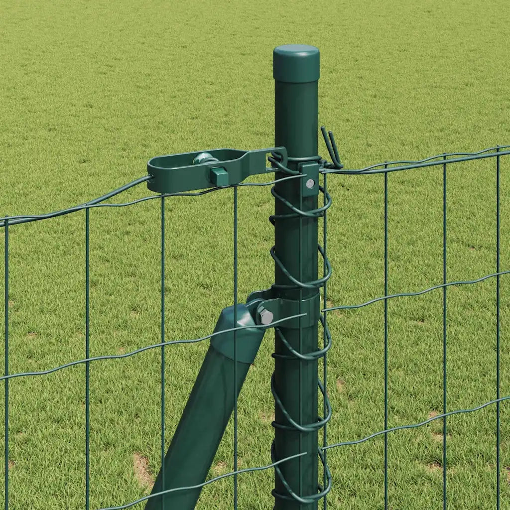 Recinzione da Giardino | Recinzione con Posto Verde 1,2 x 25 m Acciaio e PVC