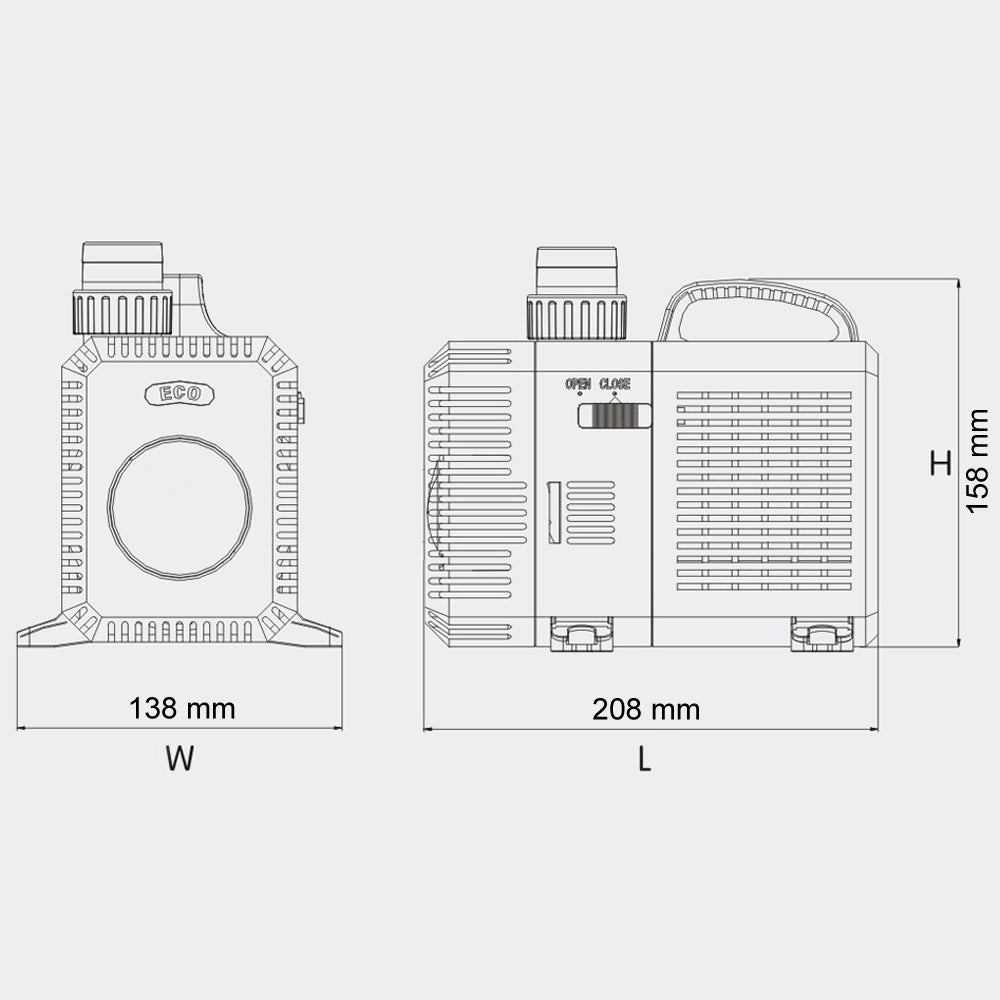 Pompa per laghetto fino a 12.000 l/h 100 Watt 4216259