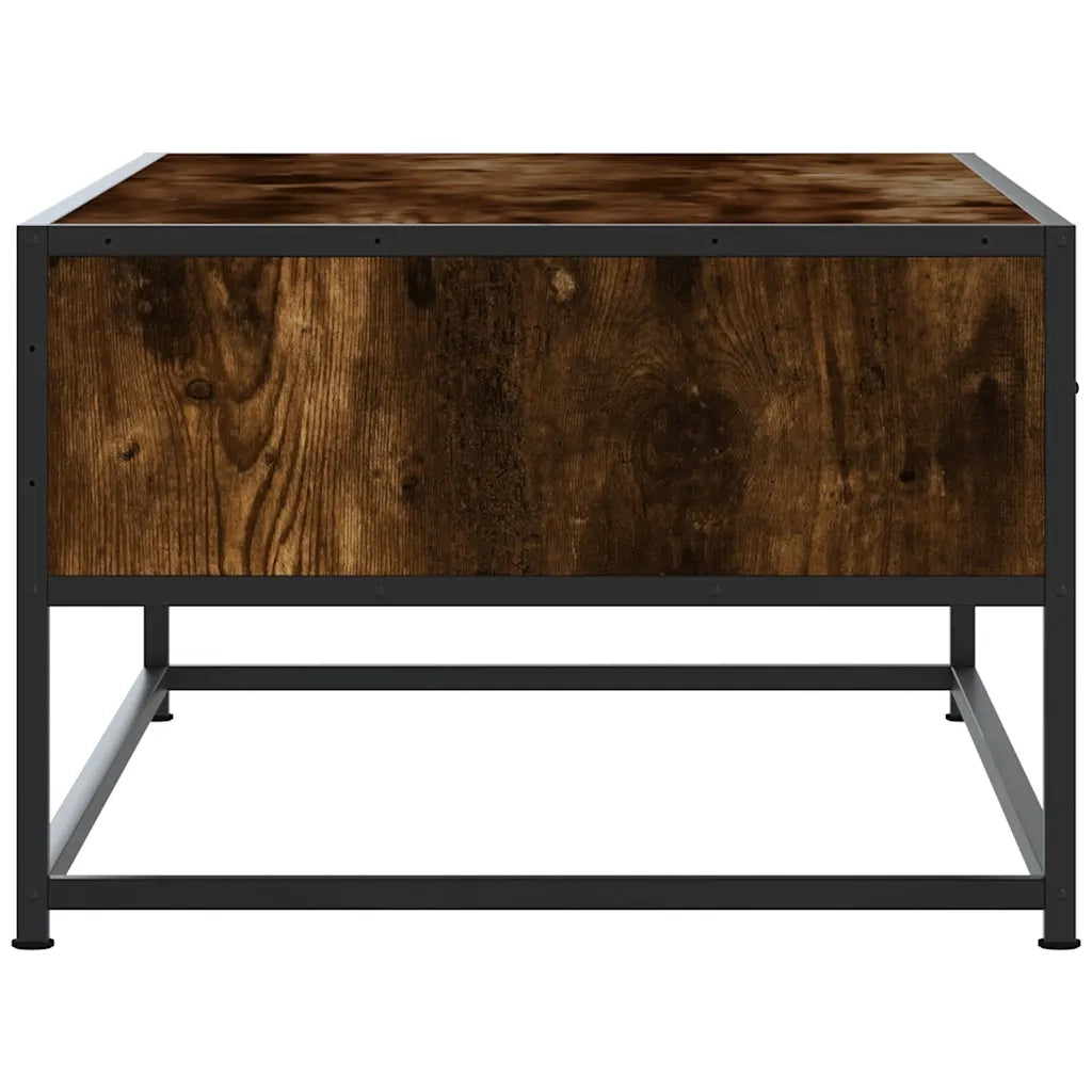 Tavolino salotto | Tavolino da caff¨¨ | Tavolino da Soggiorno Rovere Fumo 100x50x35 cm Multistrato e Metallo
