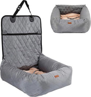 Hondenmand Auto con Cintura - Sedia per Cani Auto - Autostoletto per Cani - Sedia per Cani con Cintura - Sedia per Cani Auto con Cintura