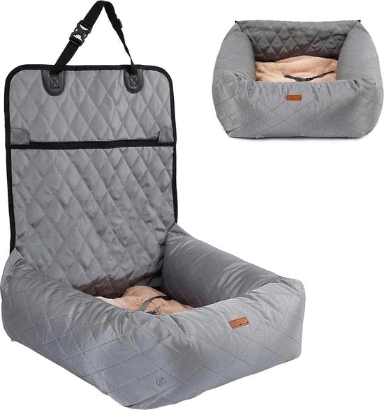 Hondenmand Auto con Cintura - Sedia per Cani Auto - Autostoletto per Cani - Sedia per Cani con Cintura - Sedia per Cani Auto con Cintura