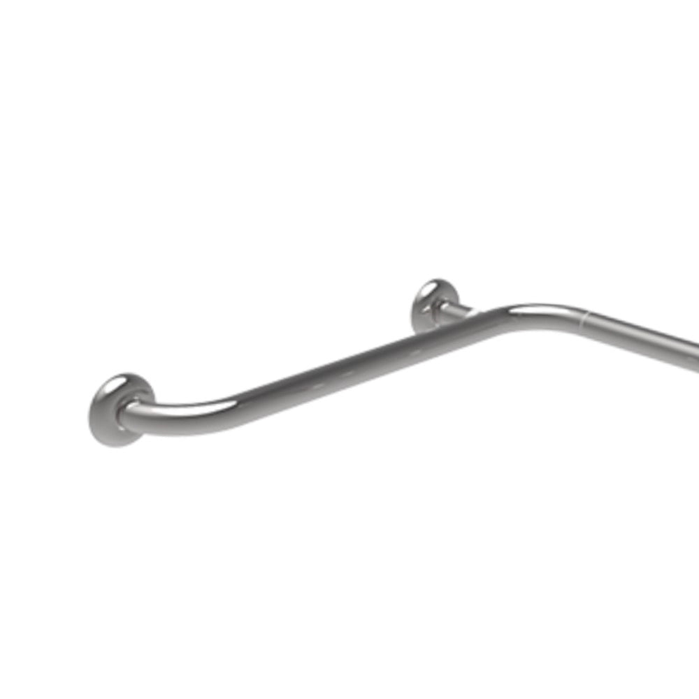 Maniglia angolare con verticale laterale universale 60x60x60h inox lucido