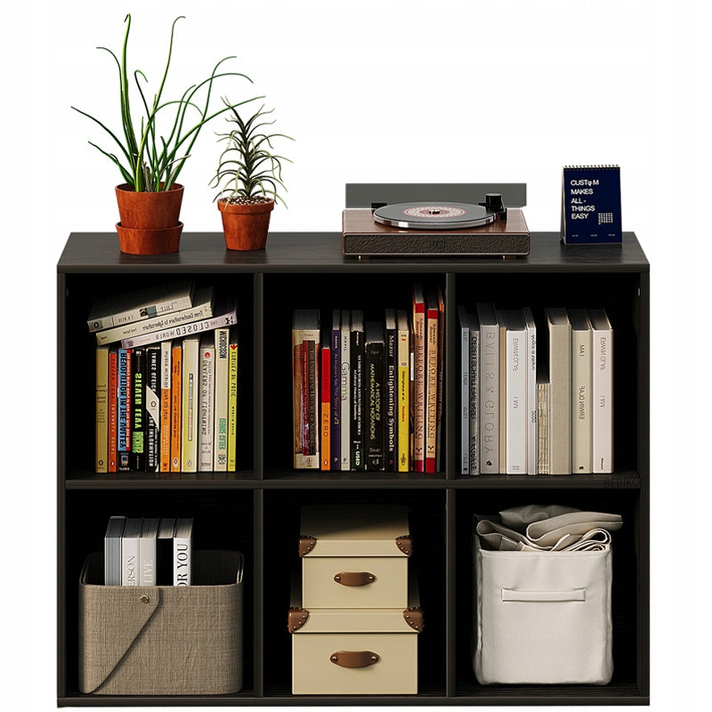 SCAFFALE APERTO COMÒ 3x2 CAPIENTE PER LIBRI DA UFFICIO NERO