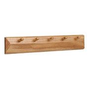 Appendiabiti da Parete Barco, Marrone, Legno, 5,5x50x8,5 cm