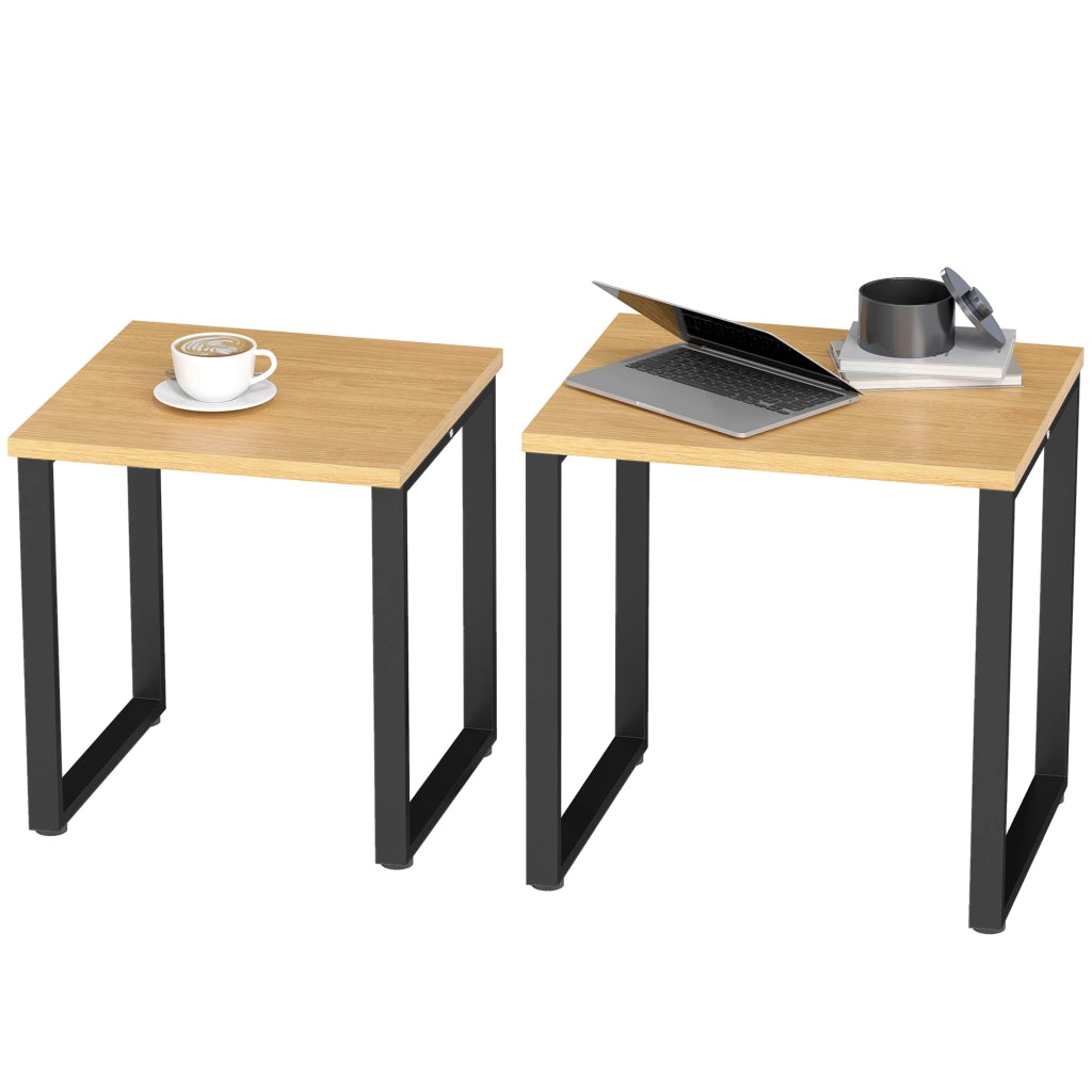 Tavolino da caff¨¨ 2 pezzi ¨C zephmum ¨C metallo naturale