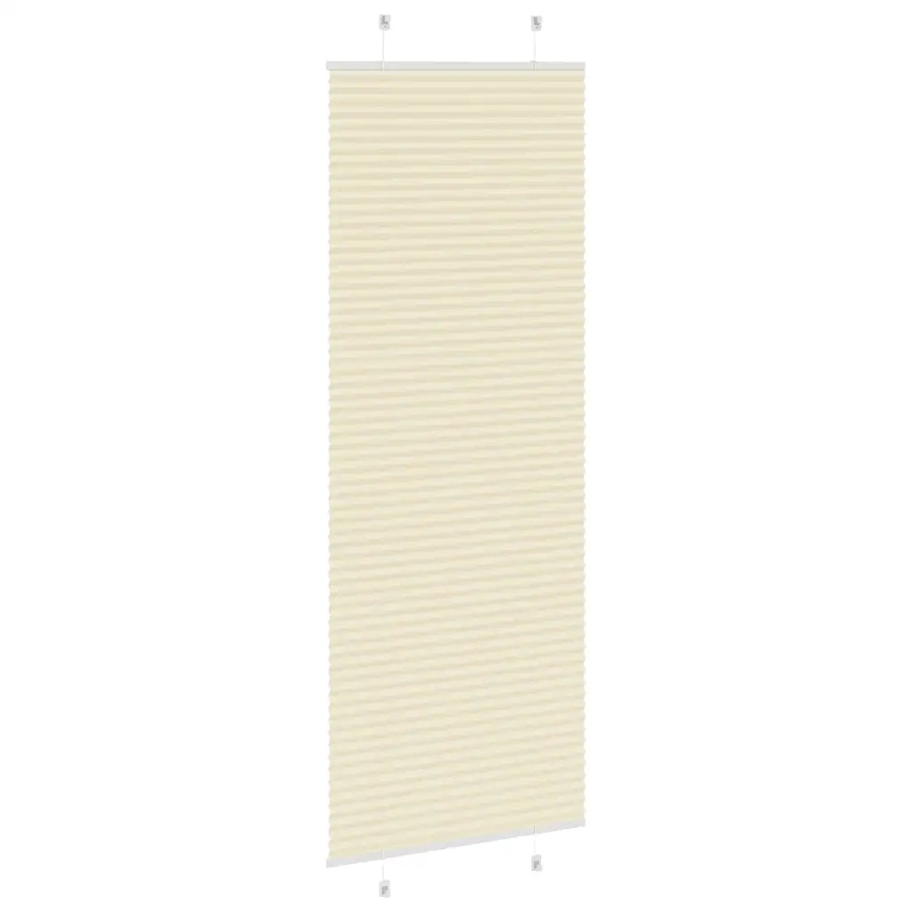 Tenda Plissettata Crema 80x200 cm Larghezza Tessuto 79,4 cm 4015309