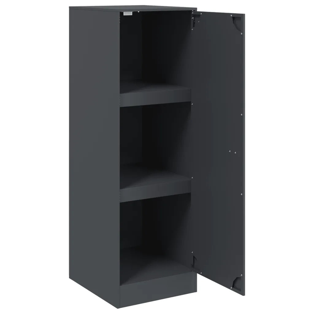Credenza | Madia | Buffet da pranzo | Armadio da pranzo Antracite 34,5x39x107 cm in Acciaio