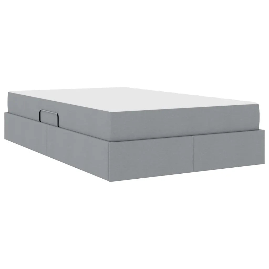 Letto con contenitore e materasso Grigio chiaro 120 x 200 cm 3399652