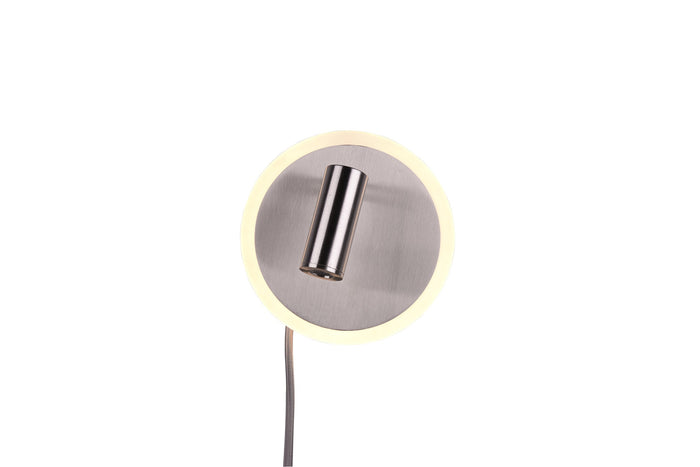 Applique da Interno a LED in Metallo Nickel Opaco