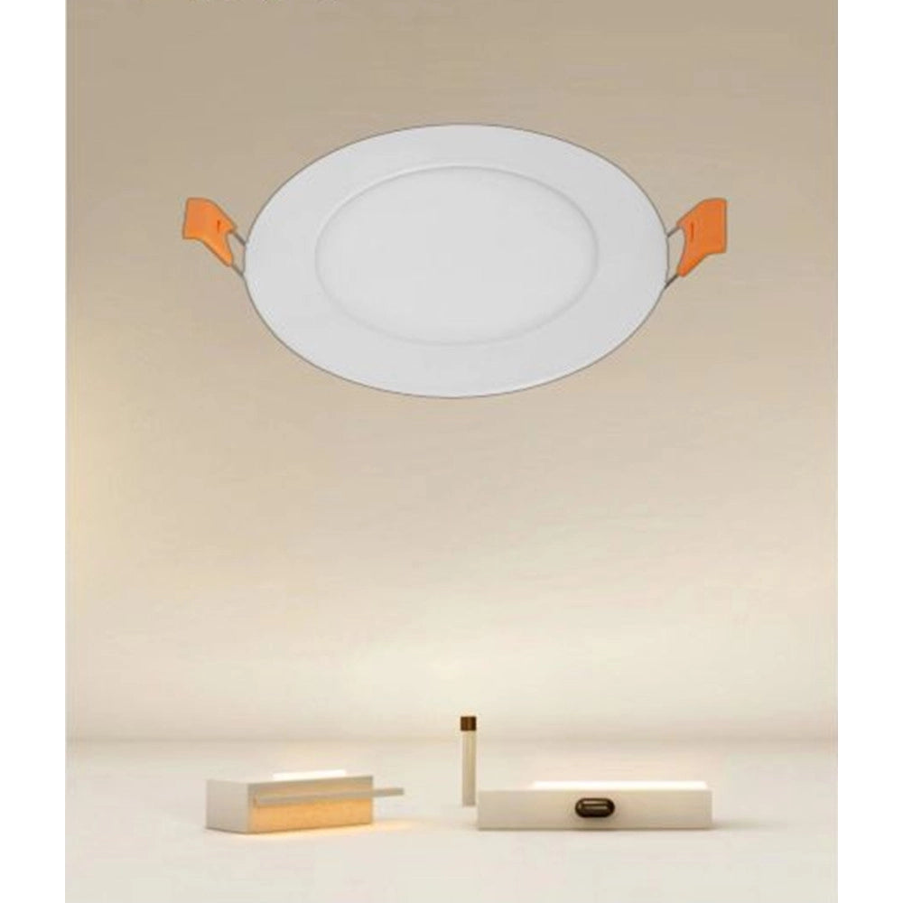 Trade Shop - Pannello Led 6 Watt Da Incasso Rotondo Bianco ø120mm Luce 3000k-6500k Ip20 00021 -