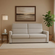 Ozegna, Divano Fisso 3 Posti Sfoderabile Made in Italy, 220x95 cm Grigio Chiaro
