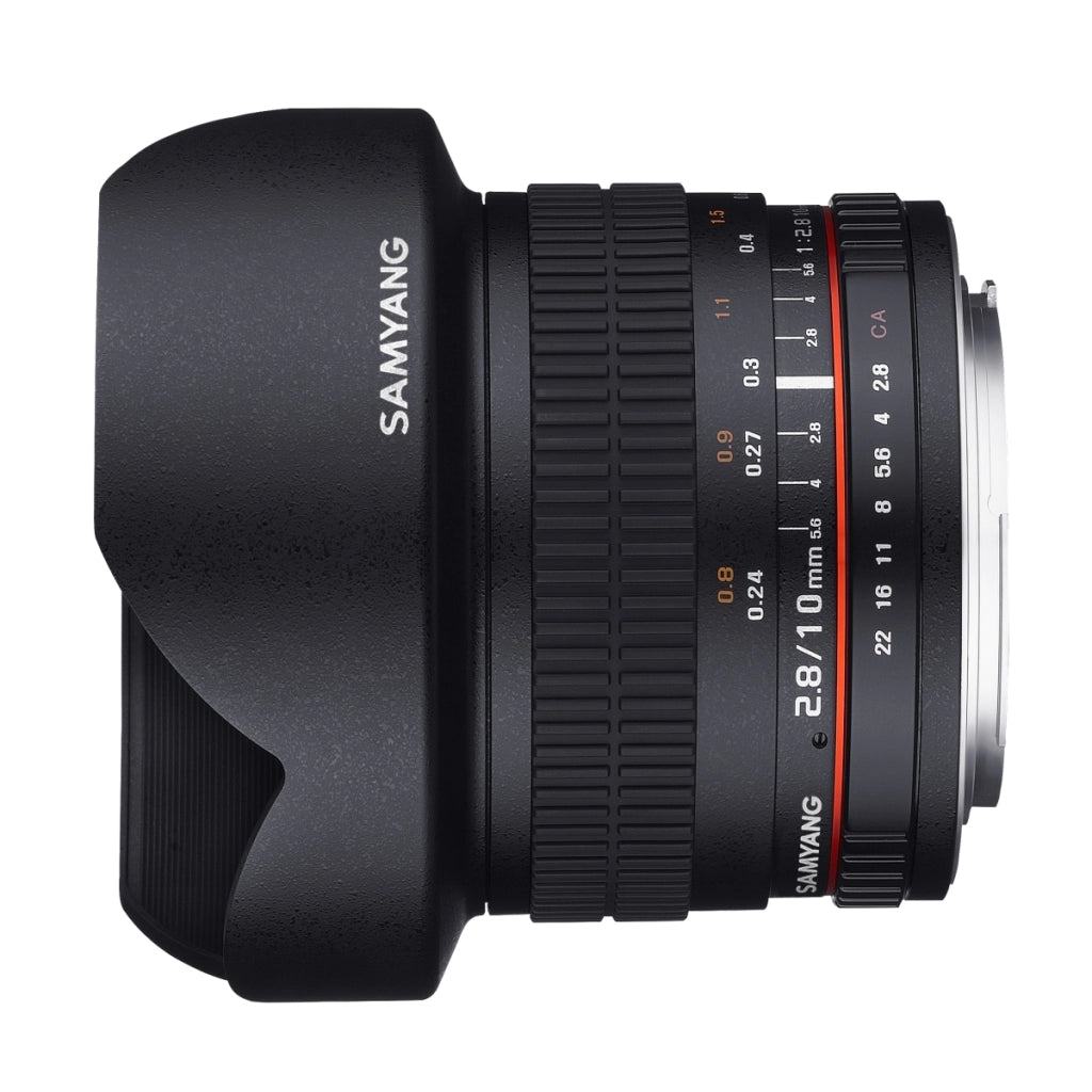 SAMYANG VDSLR UMC Fish-Eye CS II 10 mm / F2.8 Messa a fuoco manuale, obiettivo per attacco Fuji nero