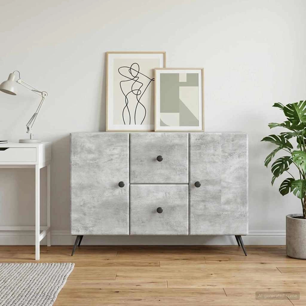 Credenza Grigio Cemento 89 x 34,5 x 60 cm Legno ingegnerizzato 895578