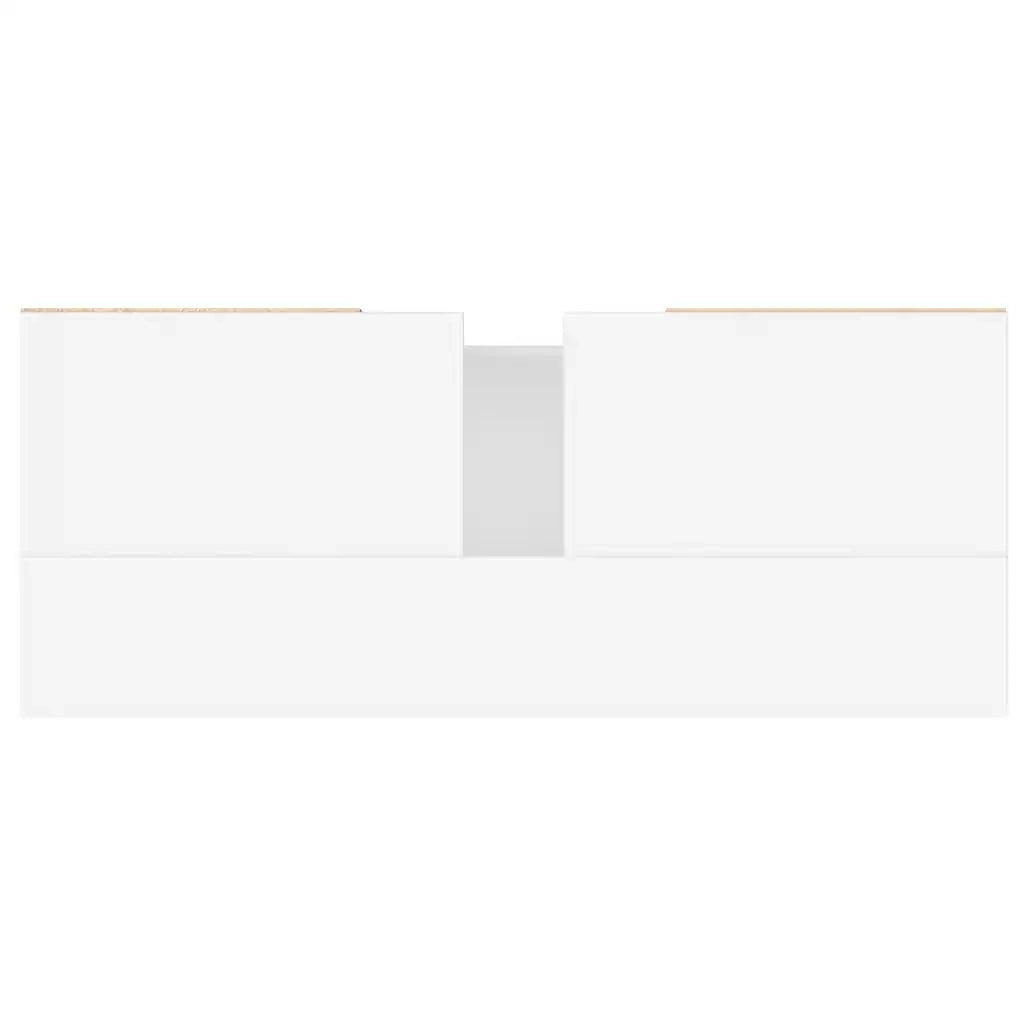 Mobile da Bagno Bianco 80x33x60 cm in Legno Multistrato 831644