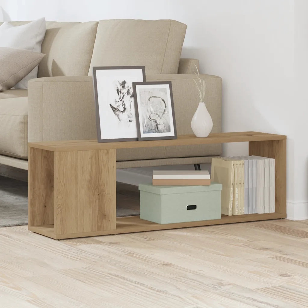 Mobile TV-Credenza per TV-Console TV Rovere Artigianale 100x24x32 cm in Legno Multistrato