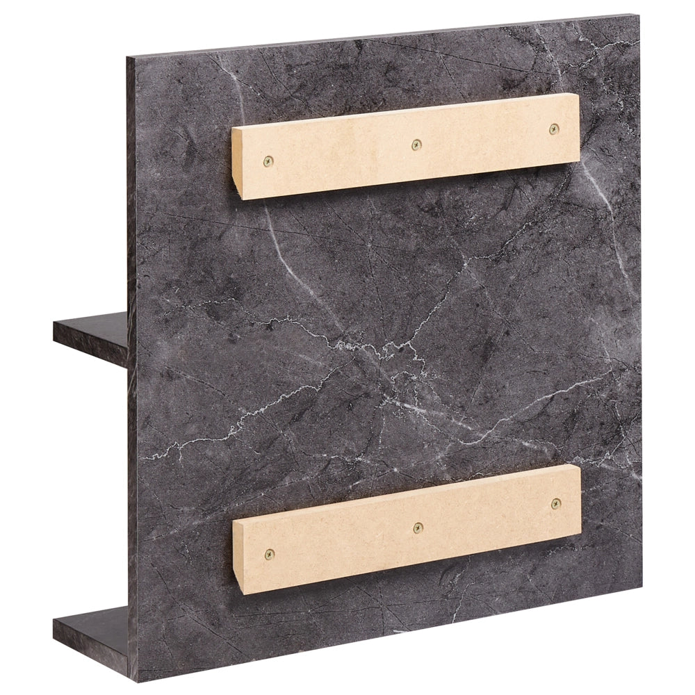 Specchio da parete per bagno con mensole nero stile moderno per il bagno