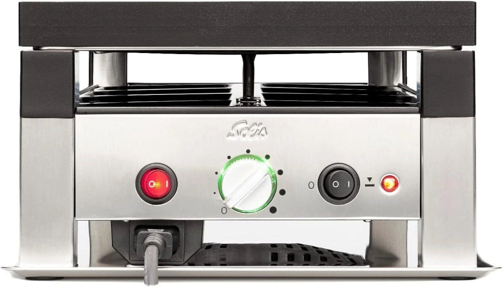 Solis 7611210977568 griglia per raclette 4 persona(e) 1020 W Nero, Argento