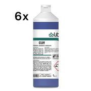 Cliff 6 Pezzi x 1 L, Detergente Igienizzante Deodorante Superfici Eucalipto | Liber