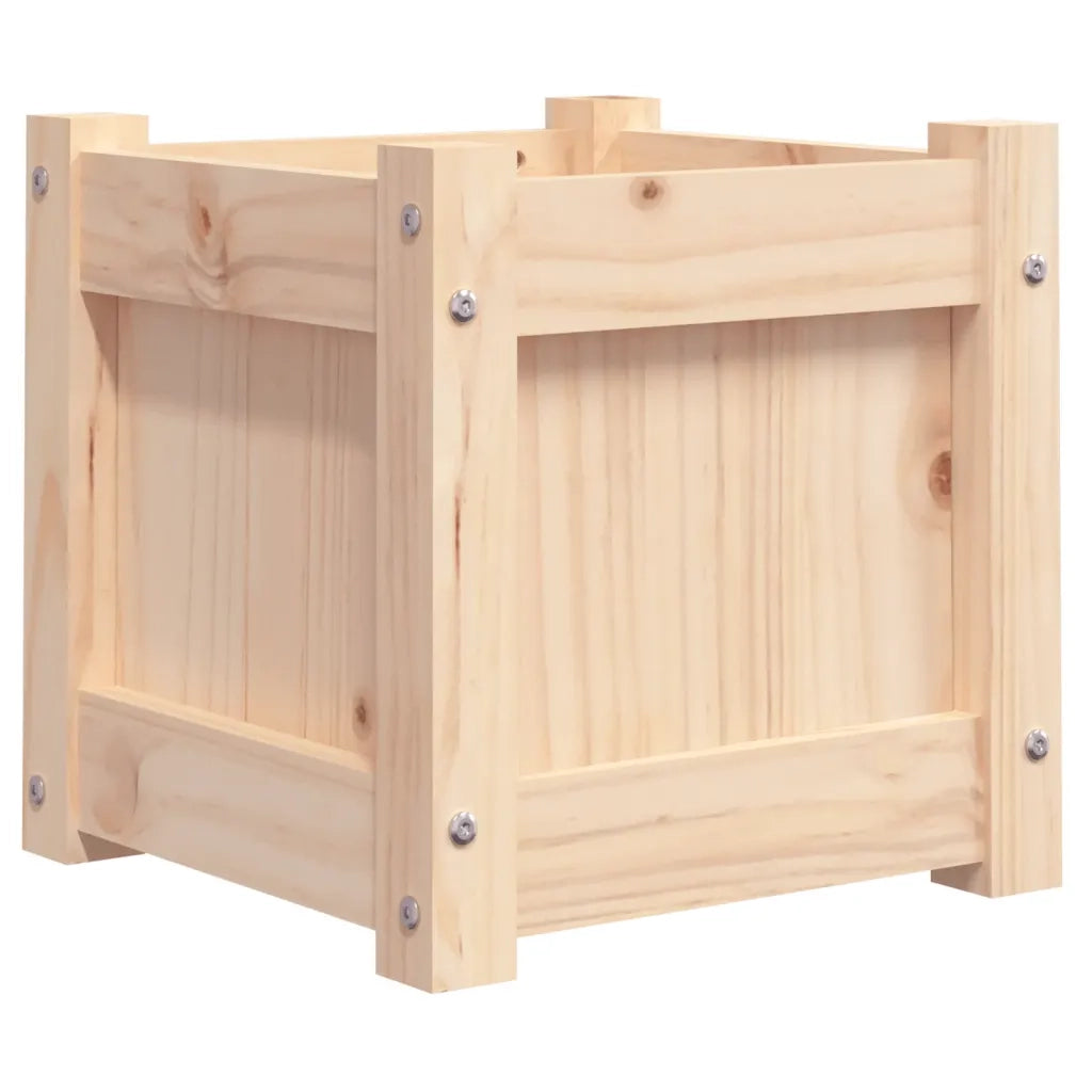 Fioriera da Giardino 31x31x31 cm in Legno Massello di Pino 837394