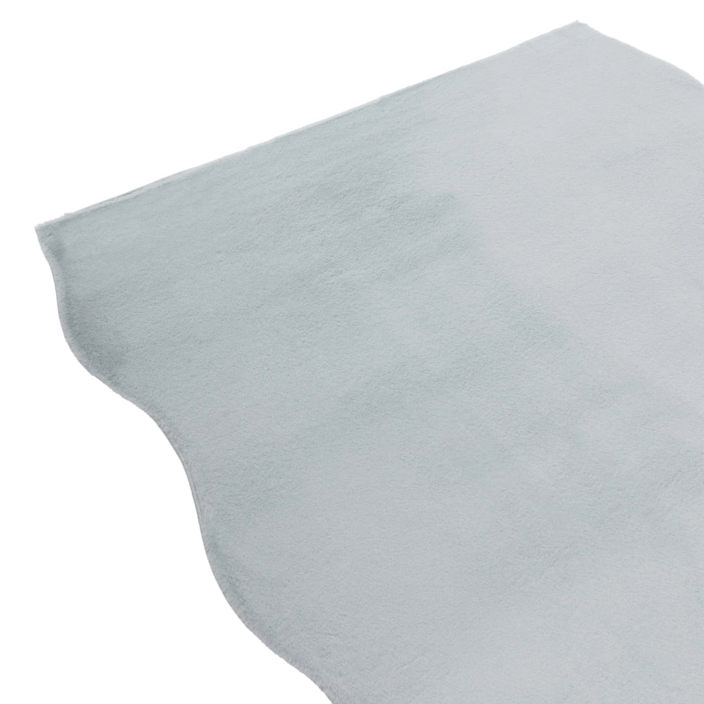 Tappeto Moderno Grigio Chiaro in Ecopelliccia a Pelo Lungo 160x230 cm per Soggiorno e Ingresso