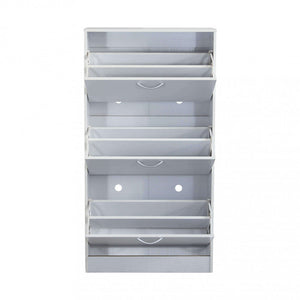 Scarpiera Vicky 60x24x115 h cm in Legno Bianca