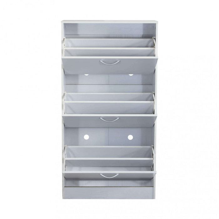 Scarpiera Vicky 60x24x115 h cm in Legno Bianca