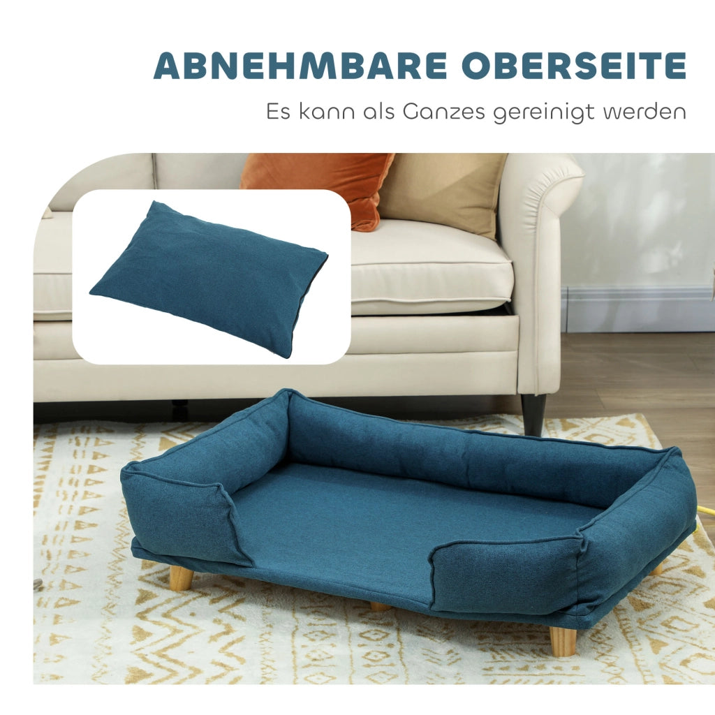 Cuccia per cani imbottita ¨C zephmum ¨C blu scuro 70x50x30 cm