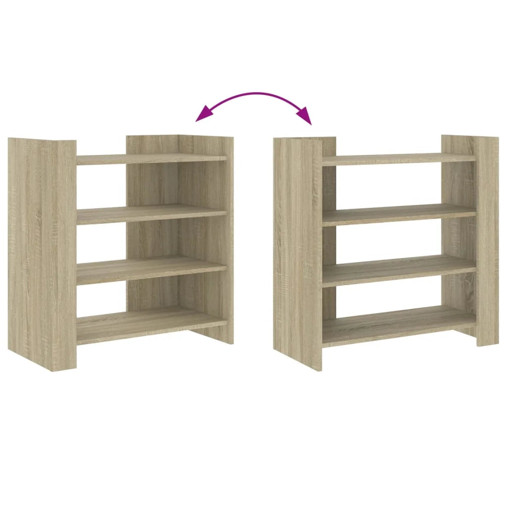 Buffet credenza cassettiera armadio mobile contenitore organizer cucina soggiorno rovere Sonoma 73,5 x 35 x 75 cm legno ingegnerizzato marrone 02_0031709