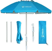 Parasole Portatile 18 m con Animaletto in Sabbia, Apertura a Soffitto e Vano di Scarico - Protezione UV UPF 50+ - Ripiegabile e Facile da Trasportare - Ideale per Terrazza, Giardino e Spiaggia
