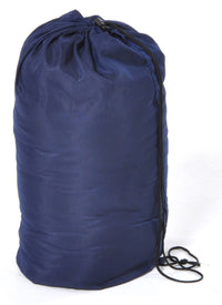 Sacco a Pelo Singolo 190x75 cm in Cotone e Poliestere Blu