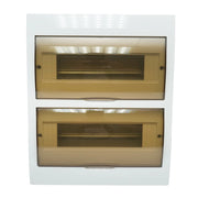 Pannello portafusibili applicato 2 file, 24 moduli 330x270x100mm IP40
