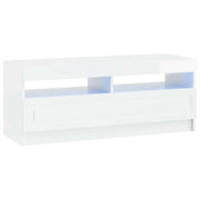 Mobile TV LED Bianco Lucido Legno ingegnerizzato 897869