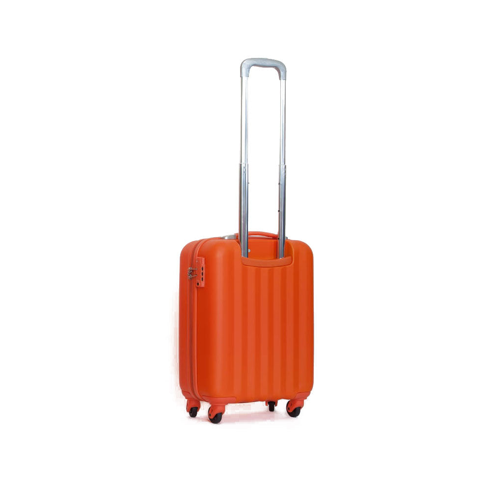 Trolley Valigia Rigido Bagaglio a Mano in ABS 4 TSA Ruote Ravizzoni Icon Arancio