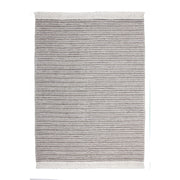 Tappeto in lana e viscosa Natura 110 grigio e panna