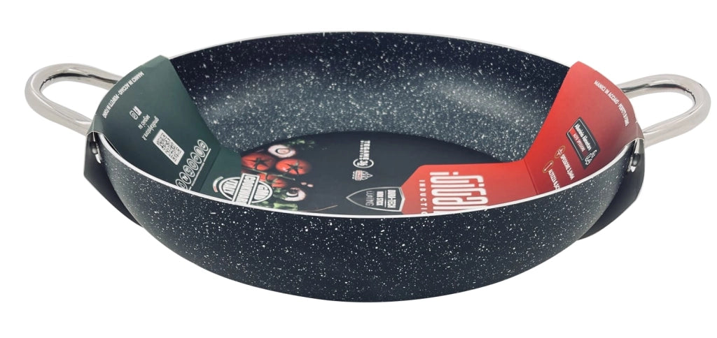 Tegame in Alluminio Alimentare 36 cm con 2 Manici in Acciaio