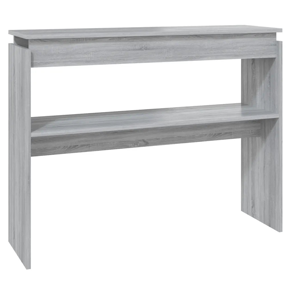 Tavolino Consolle | Tavolo d'Ingresso Grigio Sonoma 102x30x80 cm Legno Multistrato