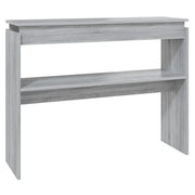 Tavolino Consolle | Tavolo d'Ingresso Grigio Sonoma 102x30x80 cm Legno Multistrato