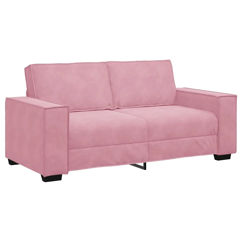 Divano | Divano da soggiorno | Sofa a 2 Posti Rosa 180x78x84 cm in Velluto