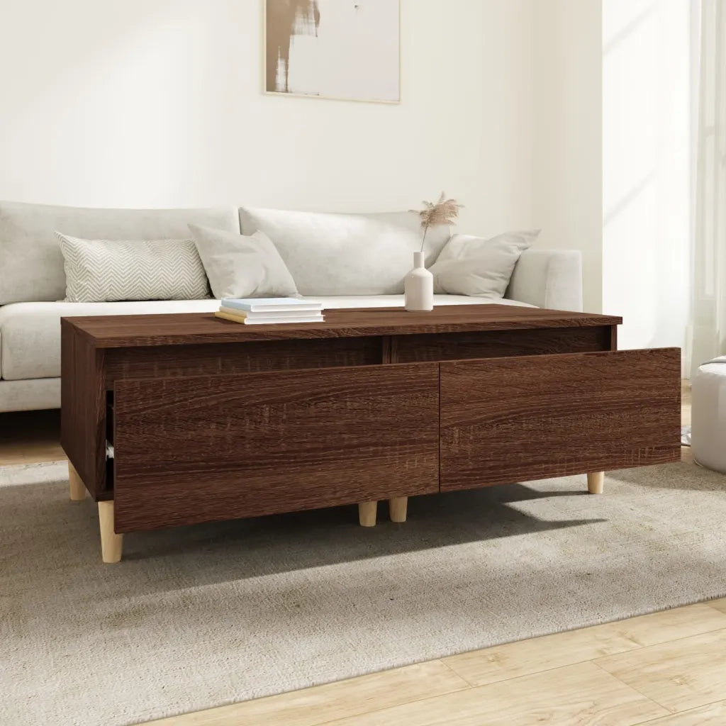 Tavolini 2pz Rovere Marrone 50x46x35cm in Legno Multistrato 819515