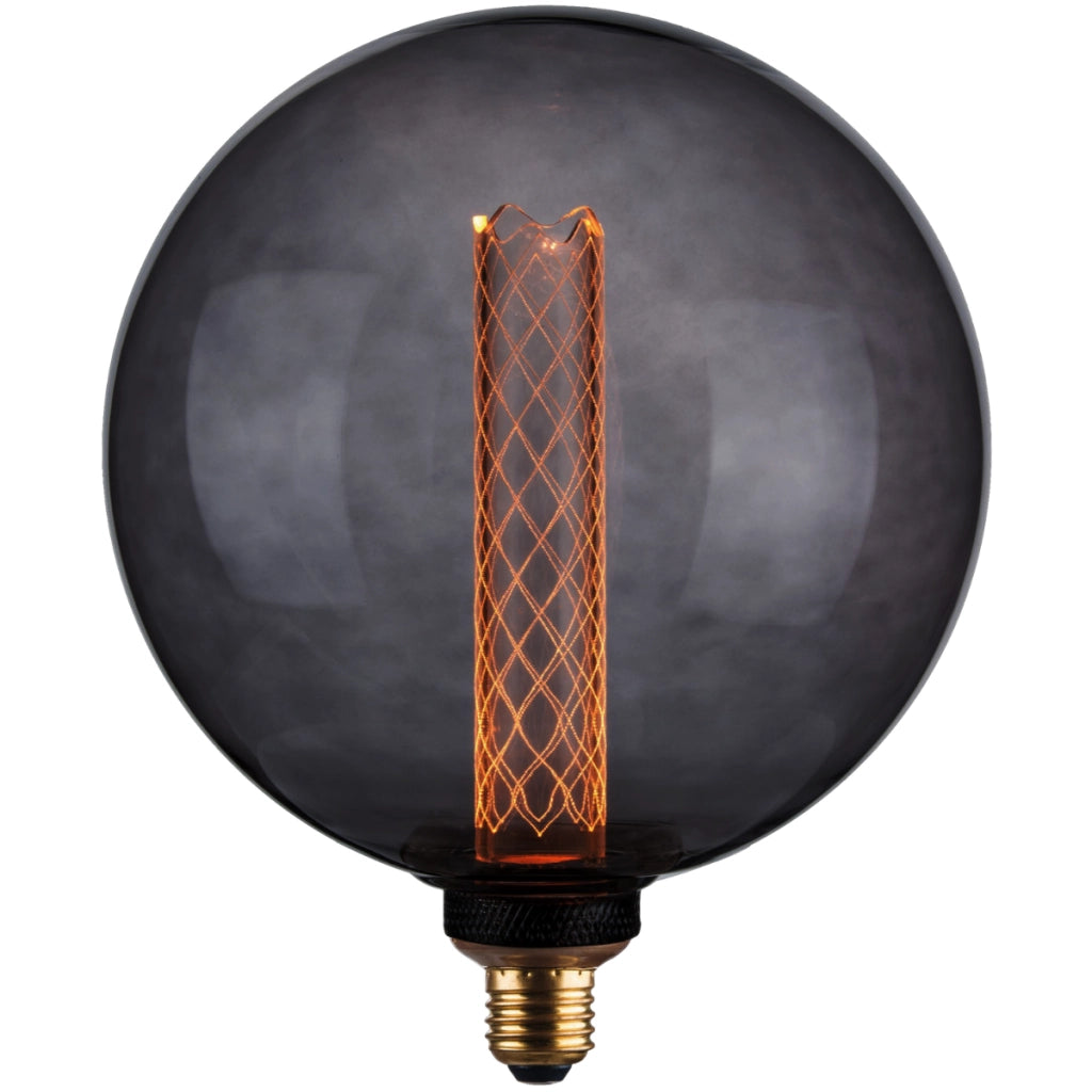 Lampadina LED decorativa G200 vetro fumé E27 4W 100lm Polux