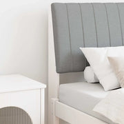 Testiera imbottita Grigio chiaro 80 cm Pino massello