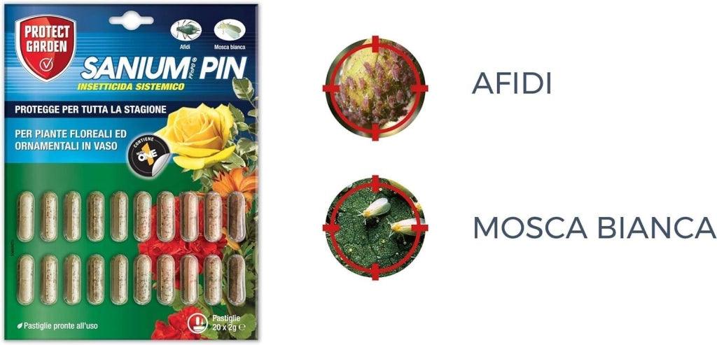 Protect Garden Sanium Pin PFnPO, Insetticida Sistemico in Pillole. 2x20pin