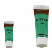 Trade Shop - Set 6pz Pittura Acrilica Vernice Confezione Colore Verde Smeraldo Tubo 75ml 07499 -