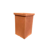 Garden Italia Vaso per Piante Quadro Millerighe Alto GQMH 42×63 cm in Resina – Resistente al Gelo e Antiurto Colore: IMPRUNETA