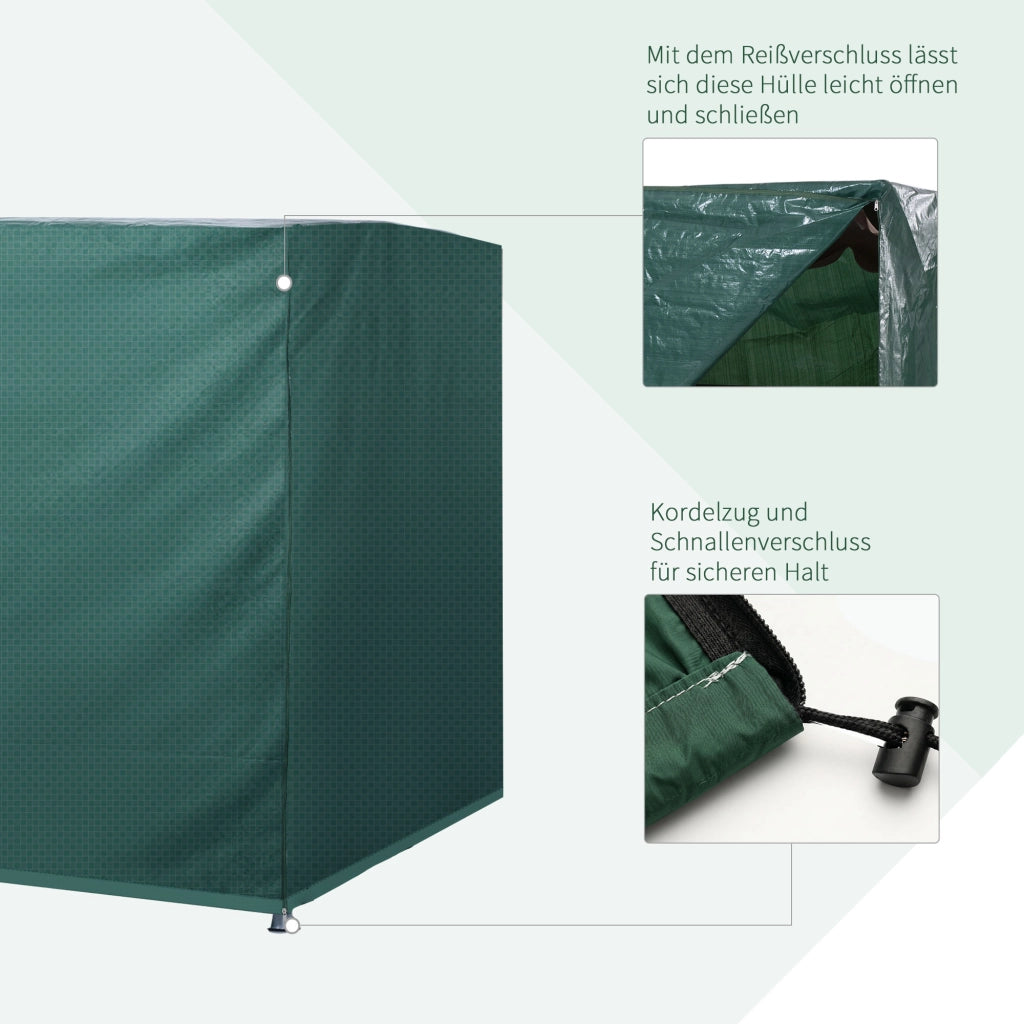 Copertura per altalena da giardino 3 posti ¨C zephmum ¨C 215x155x150 cm verde