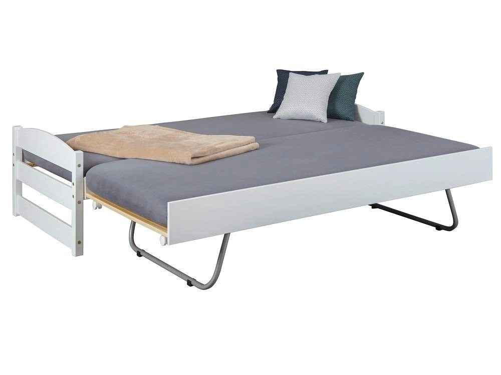 LETTO MULTIFUNZIONALE VINDAS  SINGOLO/MATRIMONIALE 97x209x62H PINO MASSELLO