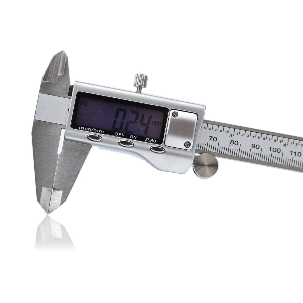 Calibro Elettronica Professionale Rosfix – Display LCD Grande, Acciaio Inox | Precisione 0.01 mm, 0-150 mm