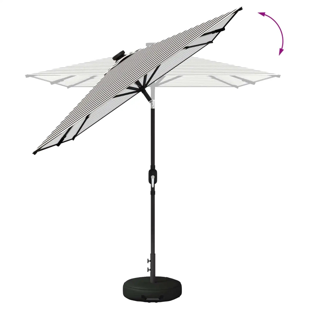Parasol da Giardino con Luci LED 200 x 300 cm Poliestere 42036247