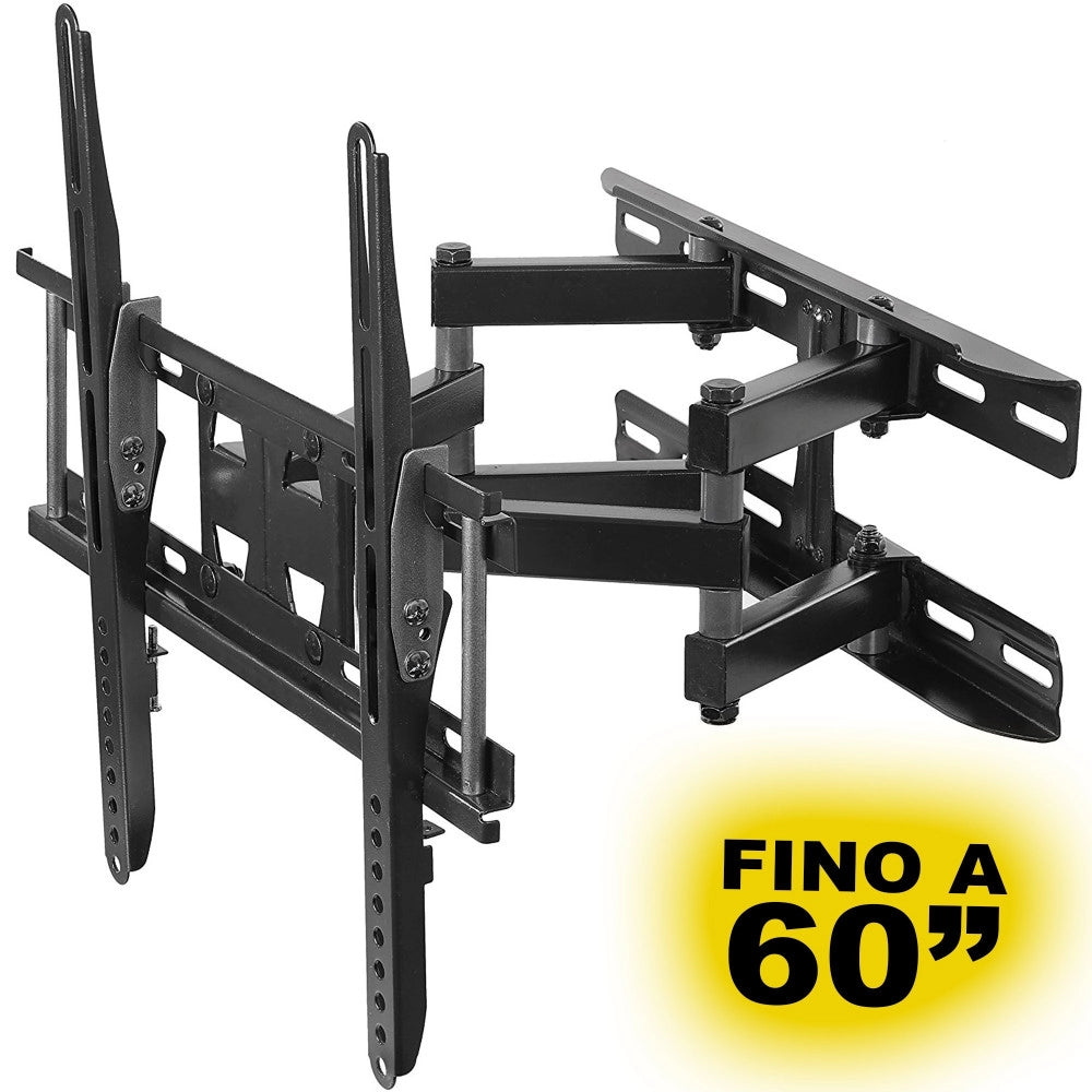 Trade Shop - Staffa Braccio Porta Tv Da 20 A 60 Pollici Supporto A Parete Per Televisore Move -